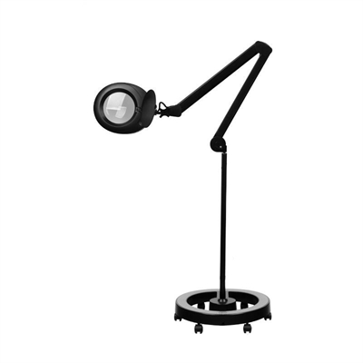 Elegante 6025 60 LED 5D Luplampe med stativ sort