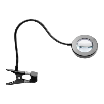 LED lupslangelampe til skrivebord sort