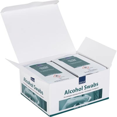 ABENA ALCOHOL SWABS 20X15CM ENKELTPAKKET 50 STK