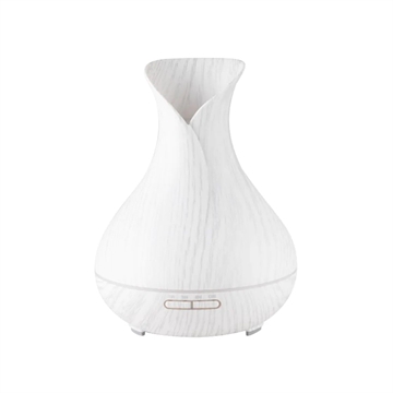 Aroma diffuser luftfugter spa 15 hvid træ 550 ml + timer