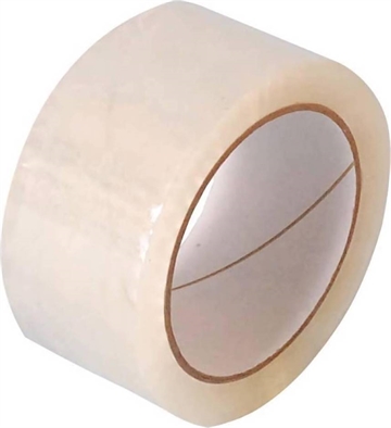 KLAR PAKKETAPE 50MM X 50 METER