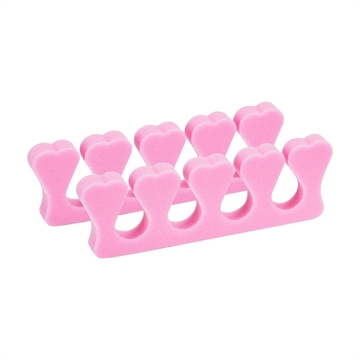 100 stk Skum tåspreder til pedicure pink