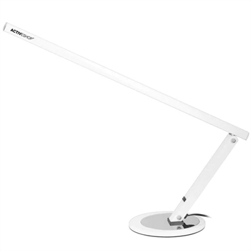 Slank LED-skrivebordslampe i hvid