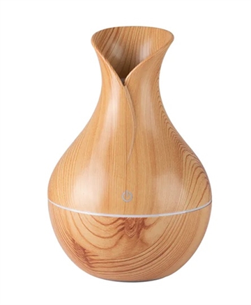 Aroma diffuser luftfugter spa 17 lys træ 130 ml