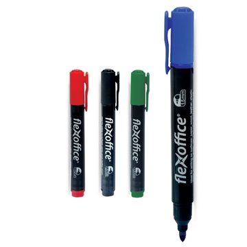 Flexmarker Sprittusser – Sæt med 4 basic farver (1,5 mm)