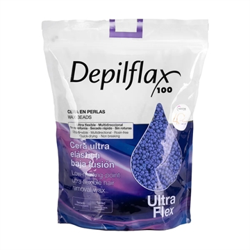 DEPILFLAX VOKS PERLER FLEKSIBEL LAVTSMELTENDE ULTRAFLEX LILLA 1000 G
