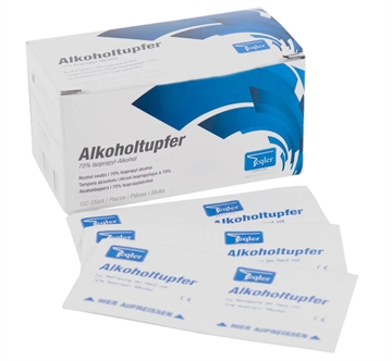 ALCOHOL SWABS 30 X 30MM 70 % ISOPROPYL ALCOHOL PAK MED 100 STK